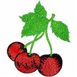 Cherry Embroidery Design 11 Cherry Embroidery Design 11
